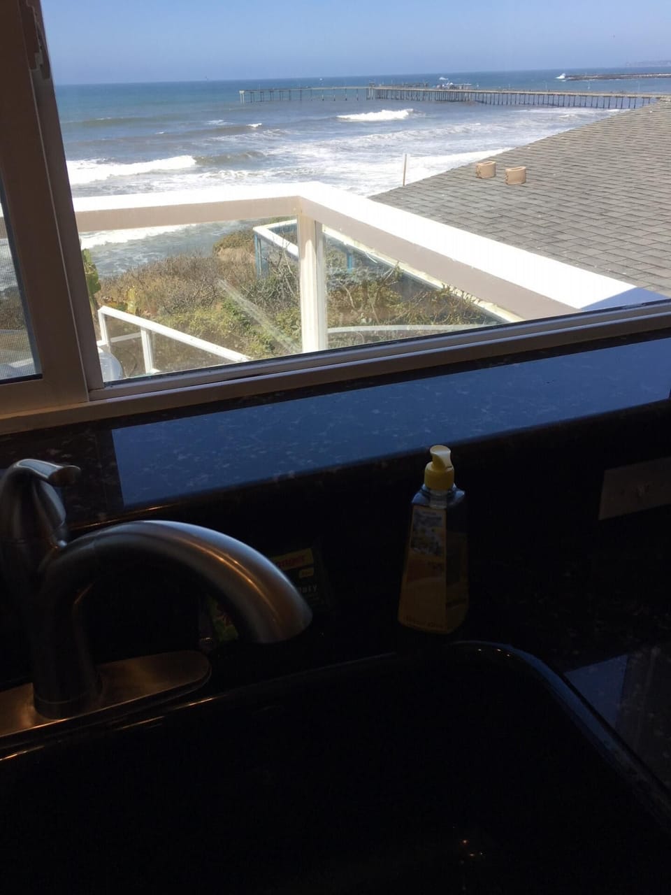 WHAAAT?  Are you STILL doing dishes?  Or are you mesmerized by the view?