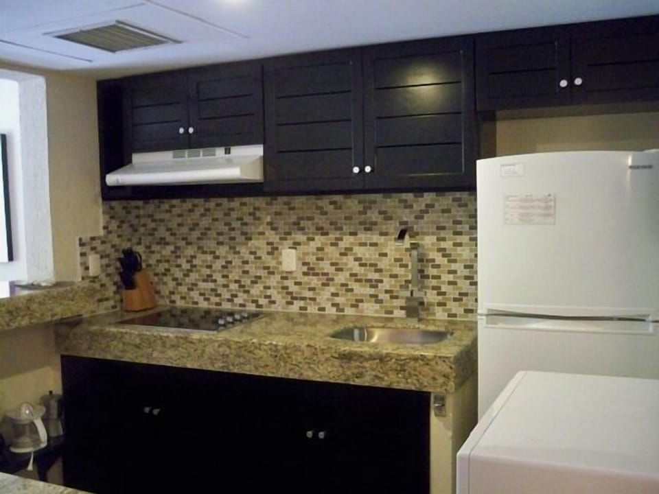Equipped Kitchen, 4 burner stovetop, microwave, full size refrig/freezer, coffeemaker, blender, pots & pans, utensils, etc.