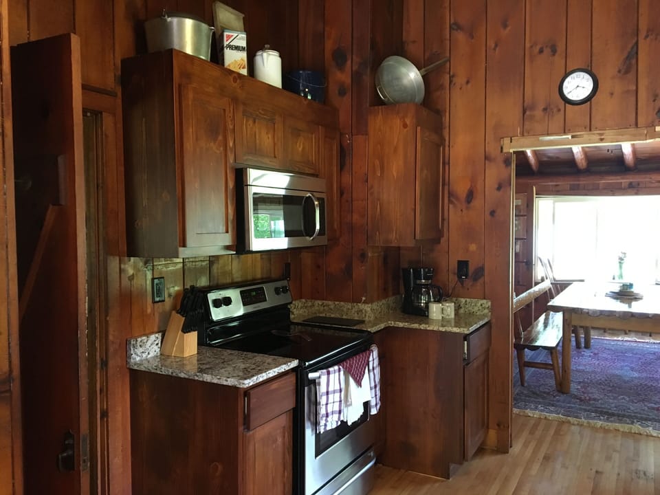 updated kitchen with new appliances