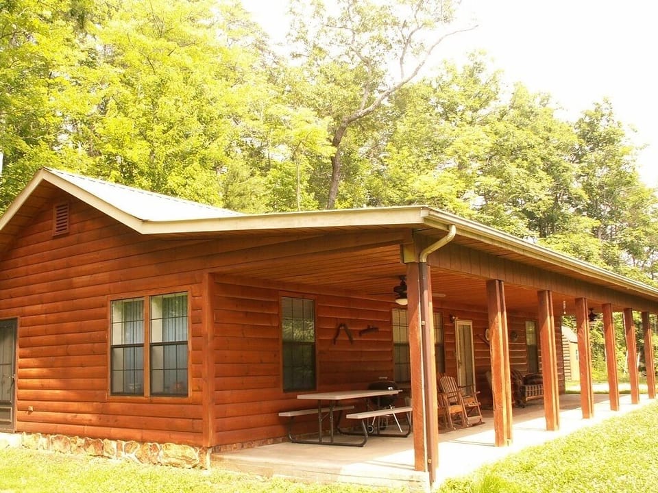 Relax and enjoy nature from the cool, peaceful front porch.