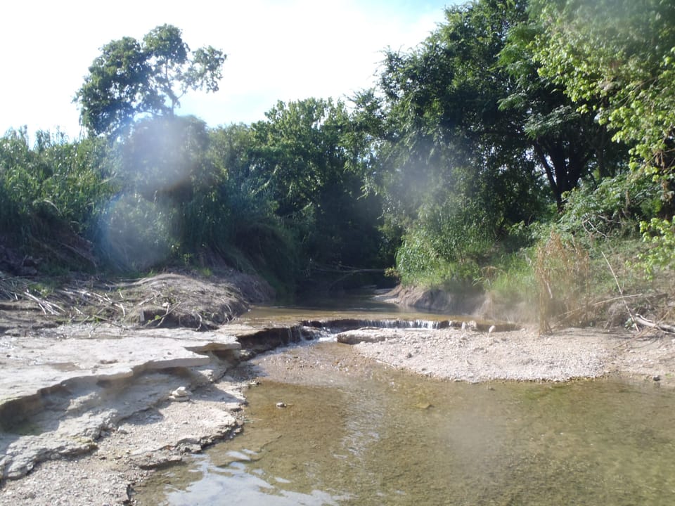 Creek on east side of property that feed to Guadalupe River