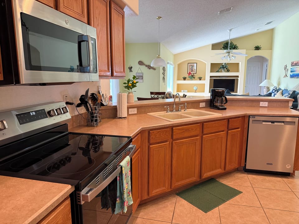 Kitchen Family Room View
