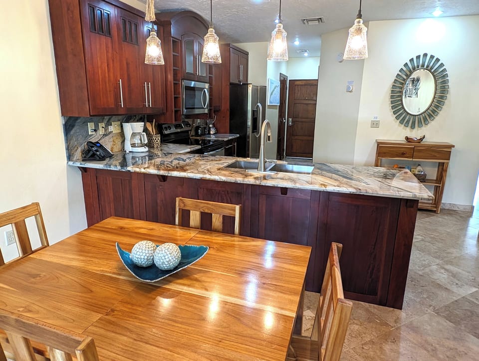 Locally built custom dining table