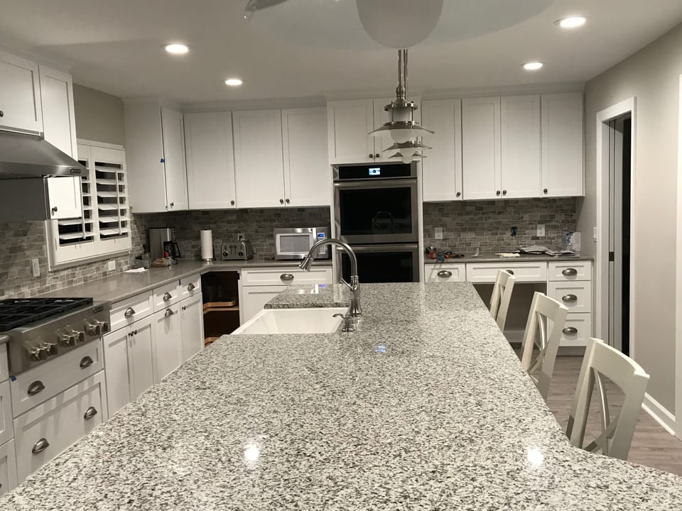 The appliances are in & kitchen almost complete - one cabinet being redone!