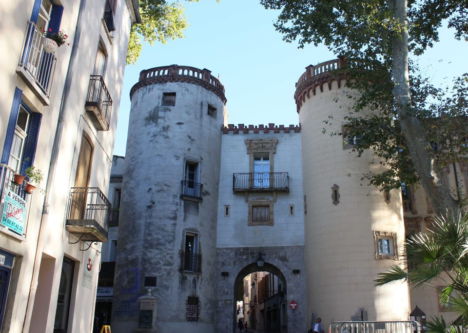 Ramparts - local library on right