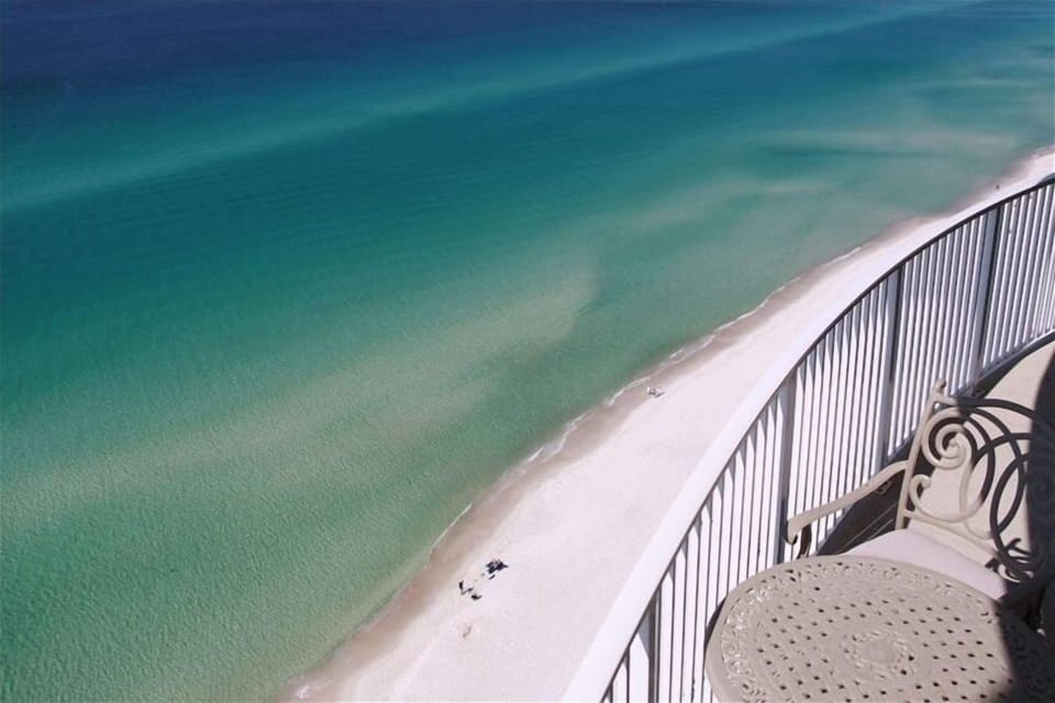Spectacular views of the beach in both directions and Gulf, lots of marine life