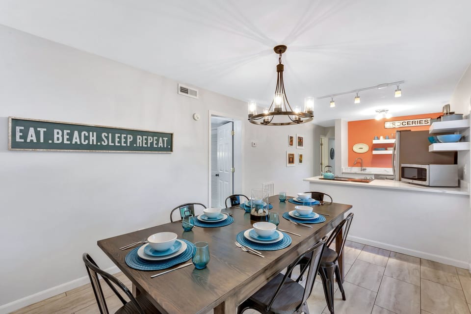 Dining Area Between Kitchen and Living Space