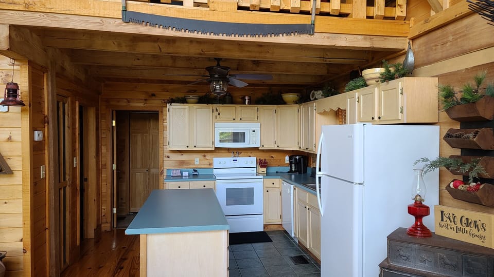 Kitchen with an island for easy meal prep
