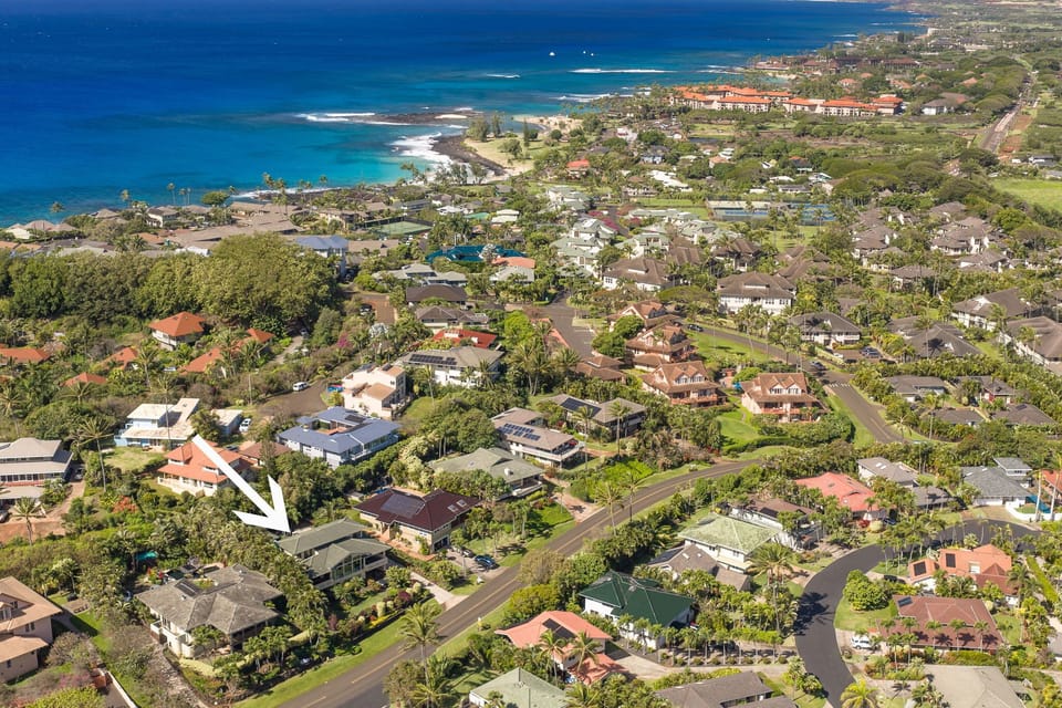 Take a pleasant walk on the green belt to Brennecke's Beach and Poipu Beach 