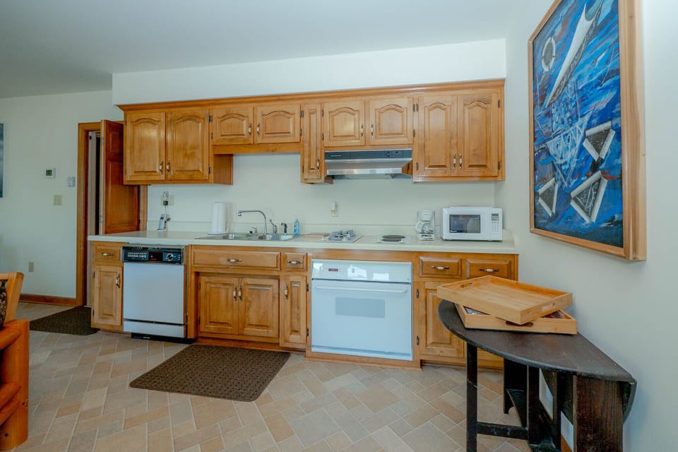 Downstairs living kitchenette