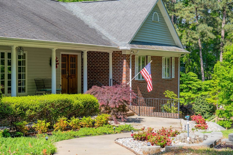 Front walk to front door