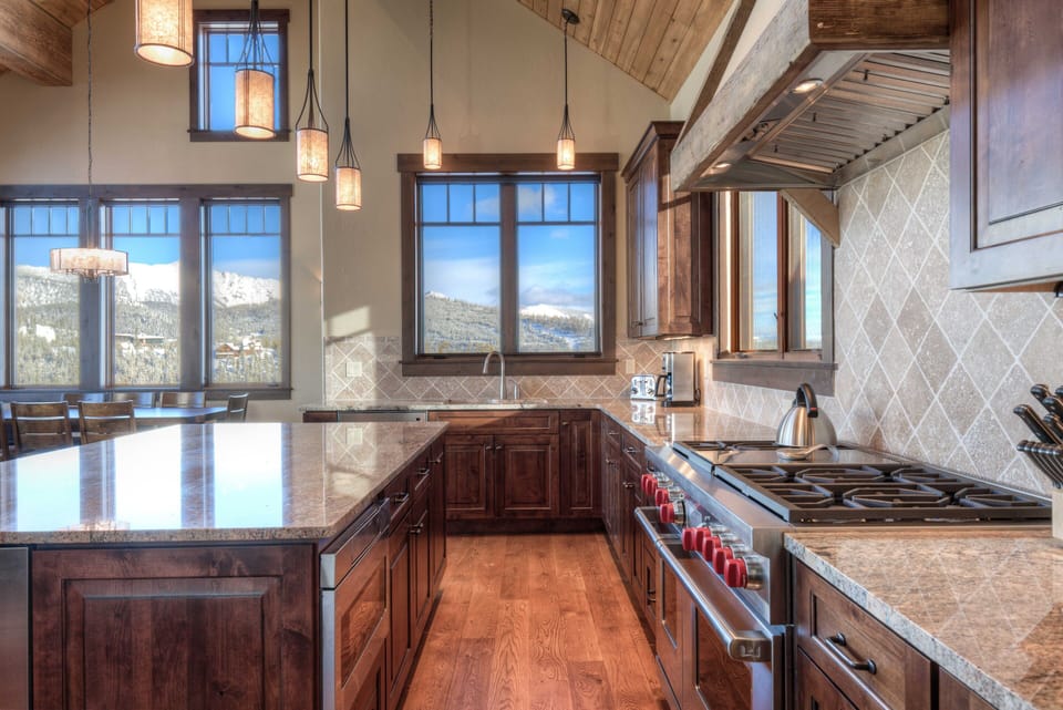 Excellent natural light flows in through the kitchen windows