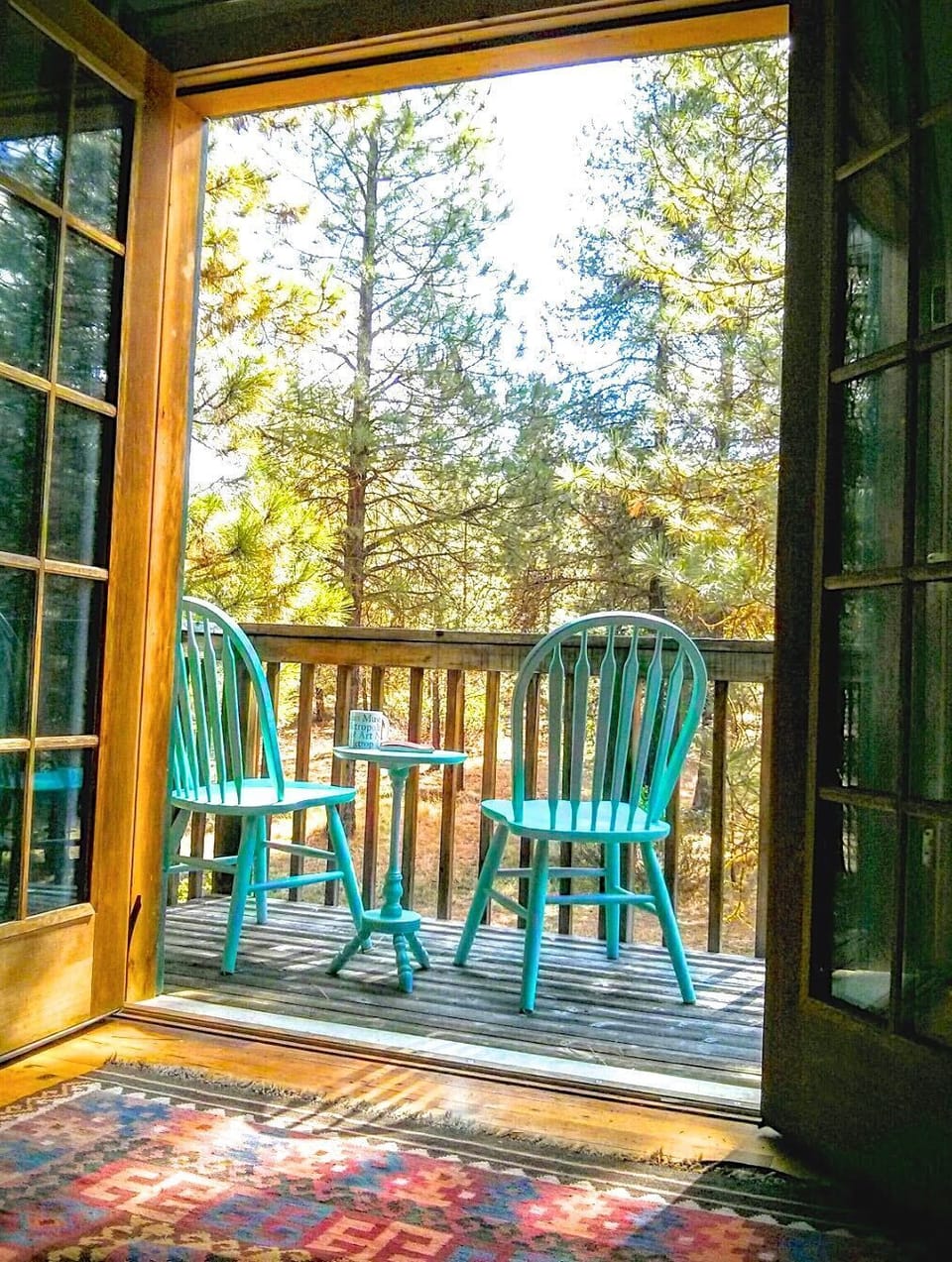 My favorite spot! Master bedroom deck