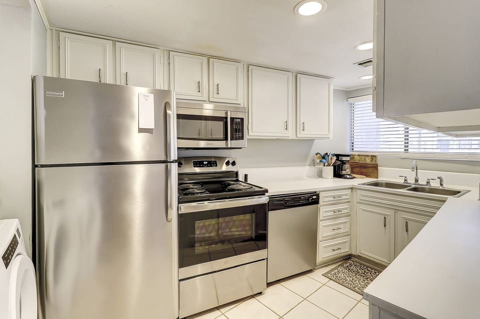Stainless steel appliances. 