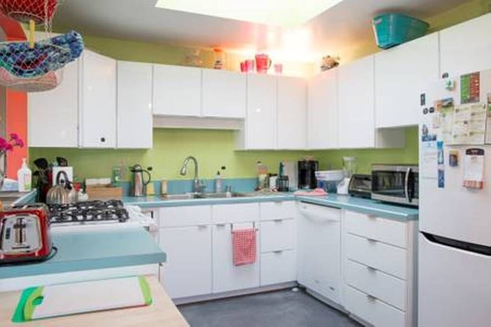 Bright colorful kitchen
