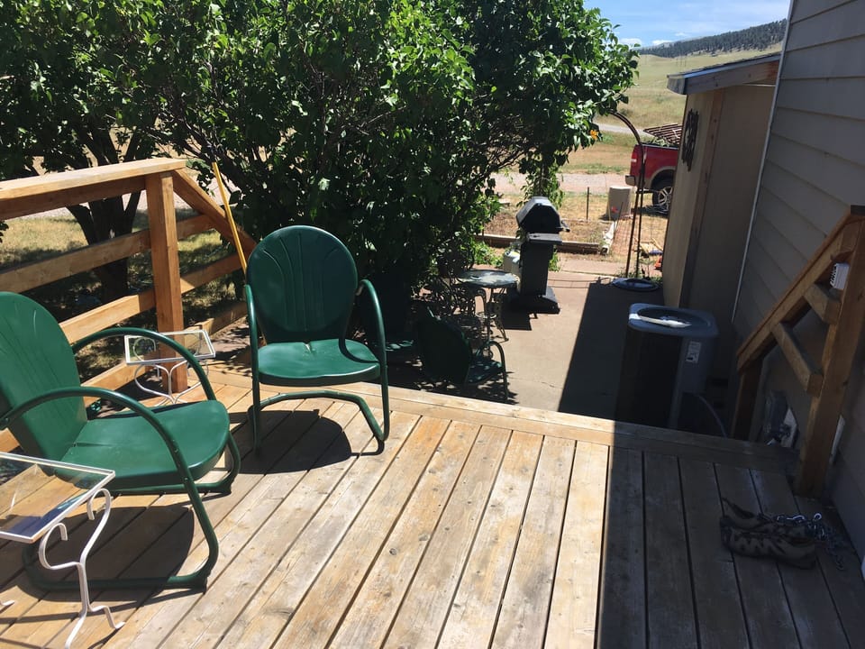 Gas Grill on patio off Party Deck