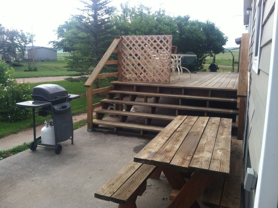 The party deck is big enough to have everyone & your group & their friends over.