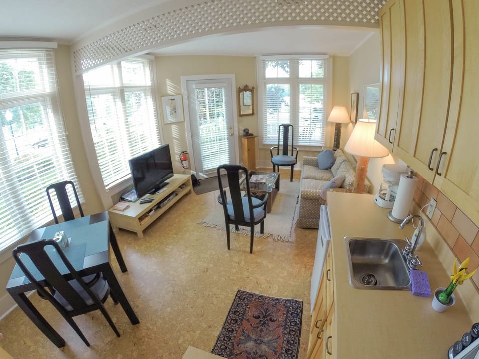 Living area prior to redecorating