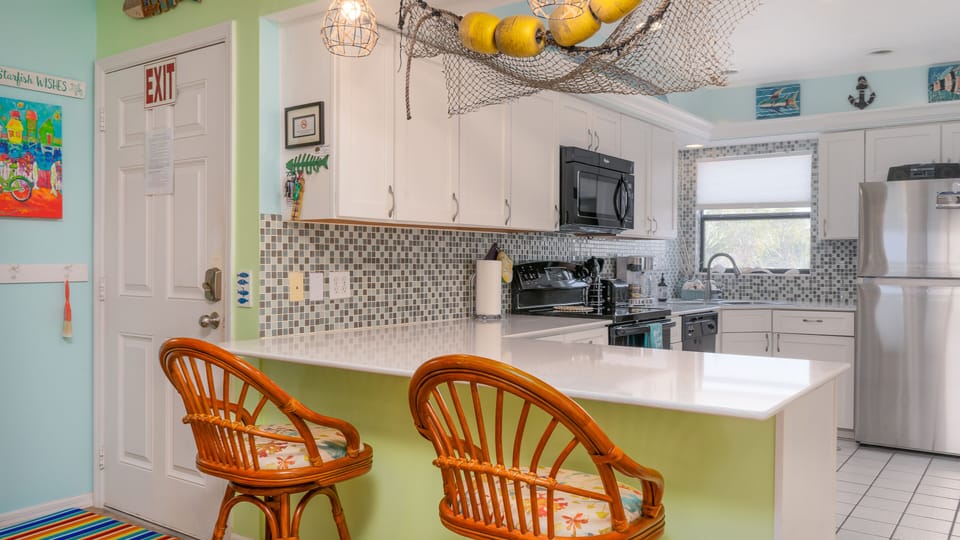 Bar stool seating area