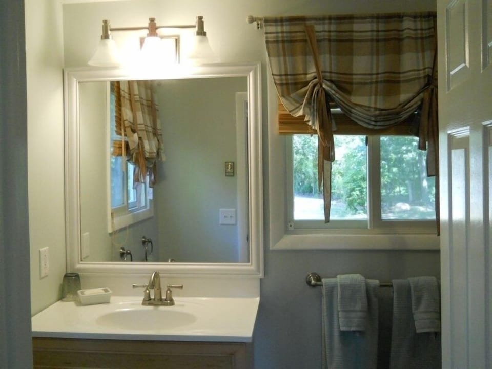Master bath entrance from master bedroom on first floor.