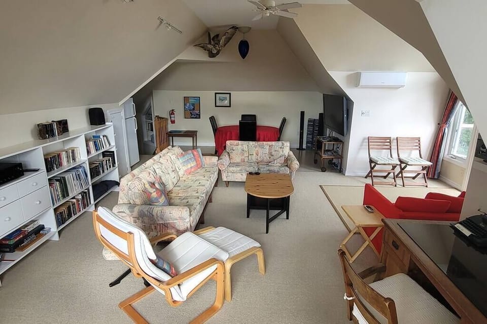 SkyLoft living room from the West window. 