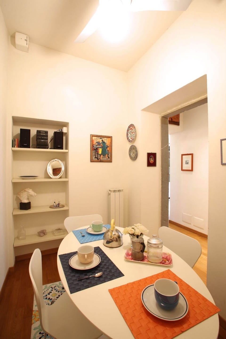 The dining room