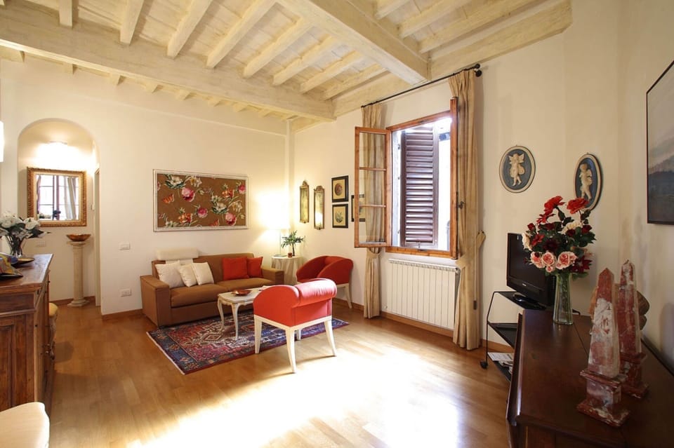 The living room 
