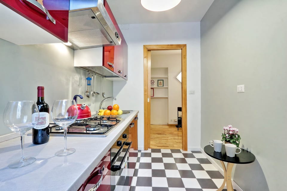Rome Holiday Apartment  - Fully Equipped Kitchen