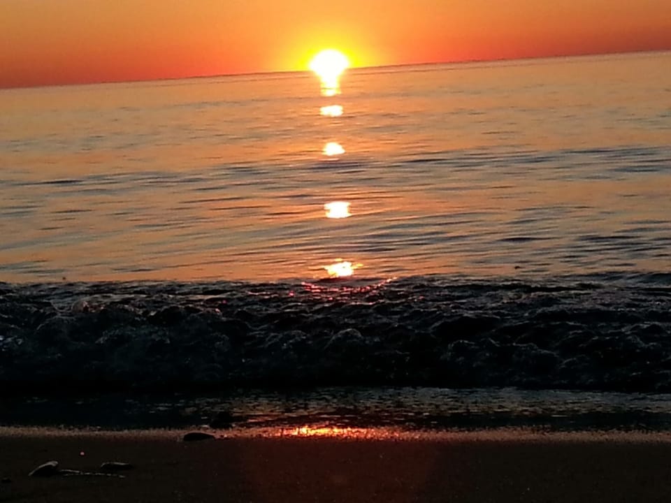 sunset from private beach