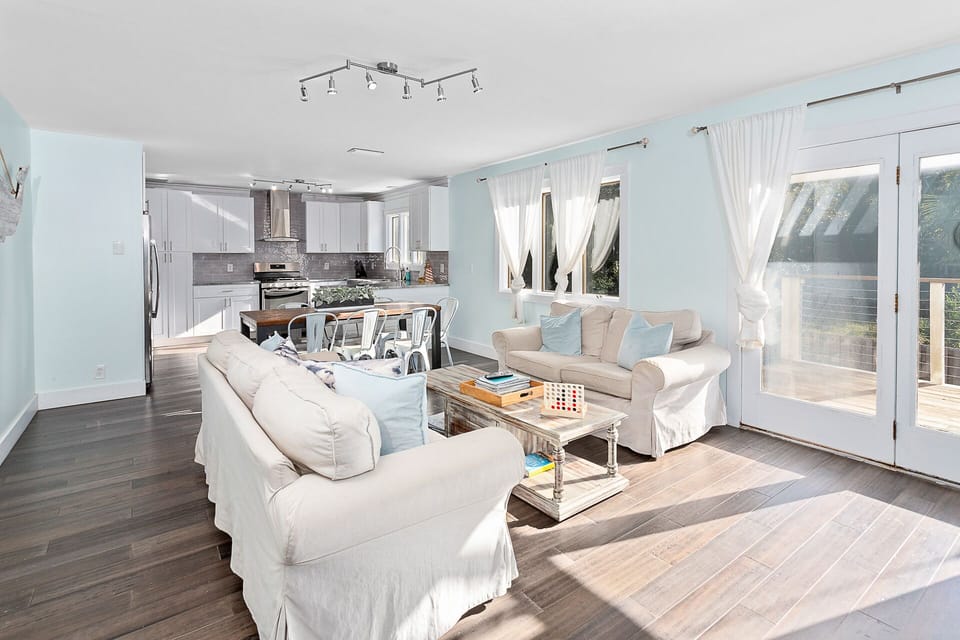 Open concept floor plan