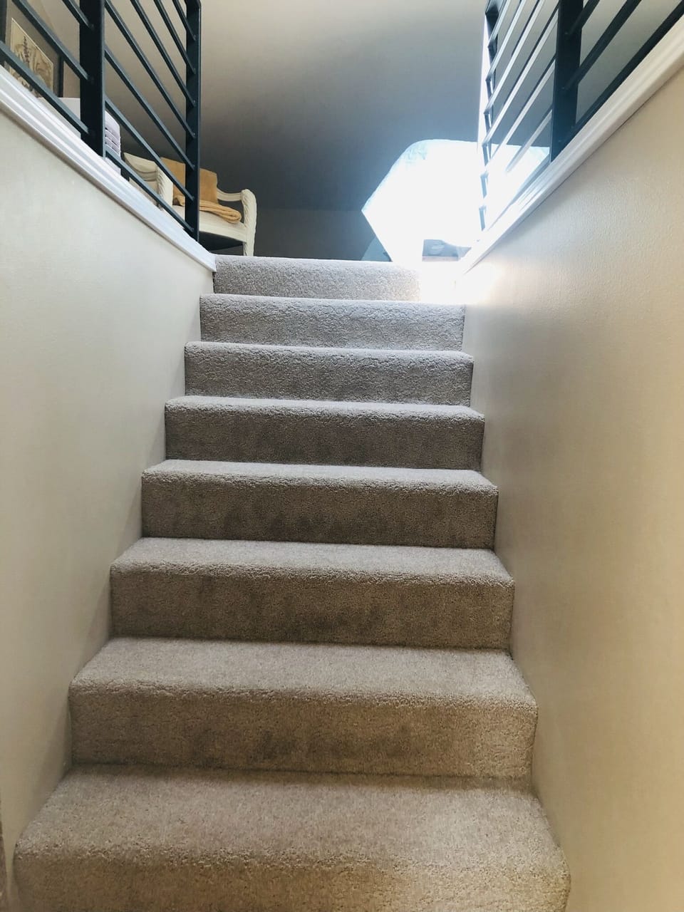 Stairs leading to loft bedroom 