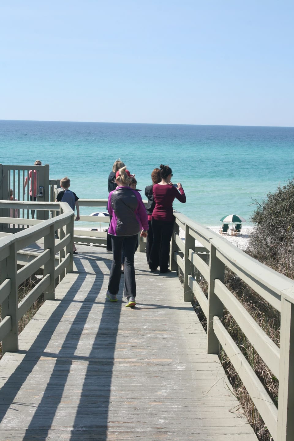 Boardwalk to private deeded beach!