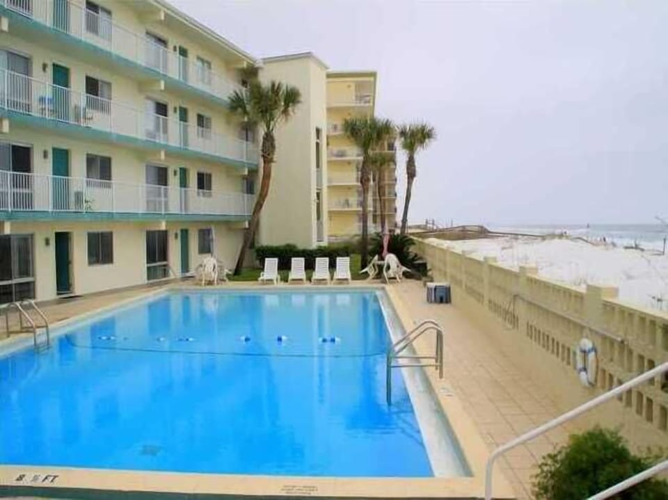 View from the raised patio