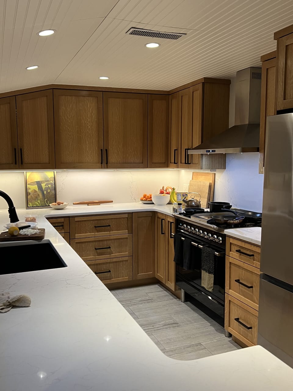 Newly remodeled chef's kitchen.
