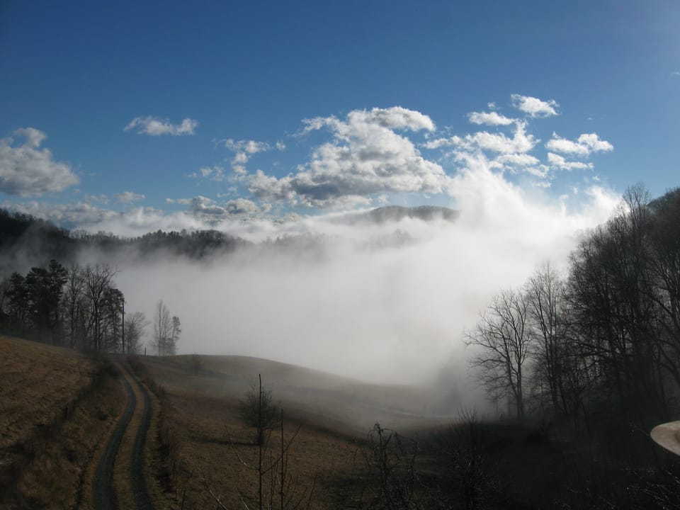 The magical morning mist rolling it's way towards you!!