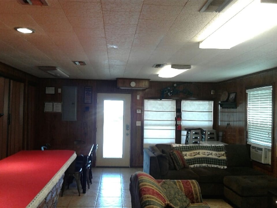 View from hallway to living quarters.