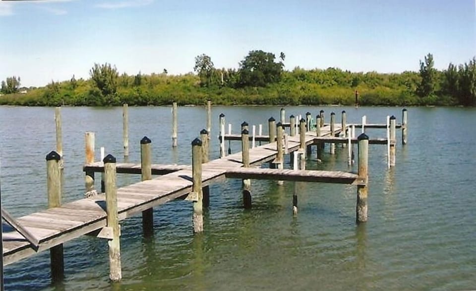 Our own Boat Docks across the street