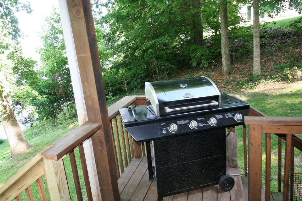 grill and chill on the back deck

