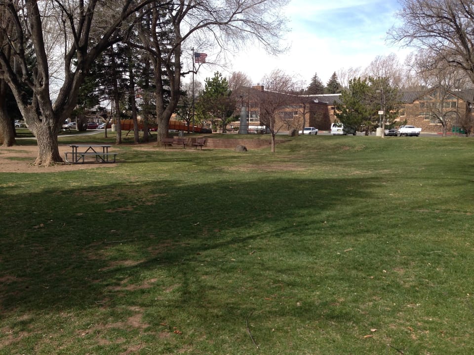Wheeler Park Caddy corner across the street
