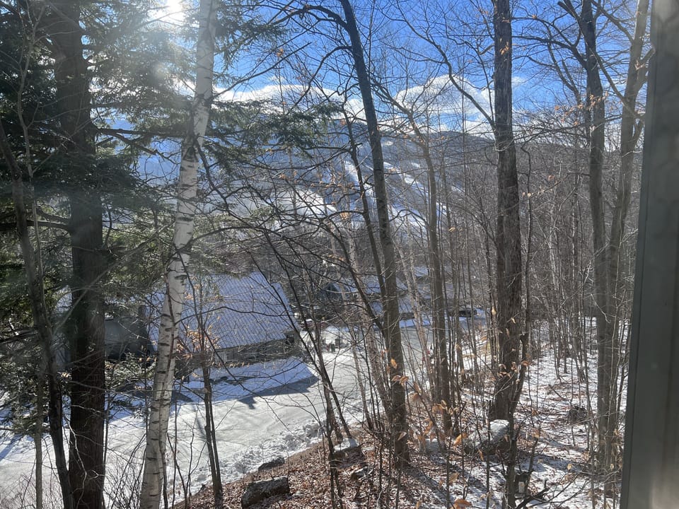 Winter view of Loon from the condo
