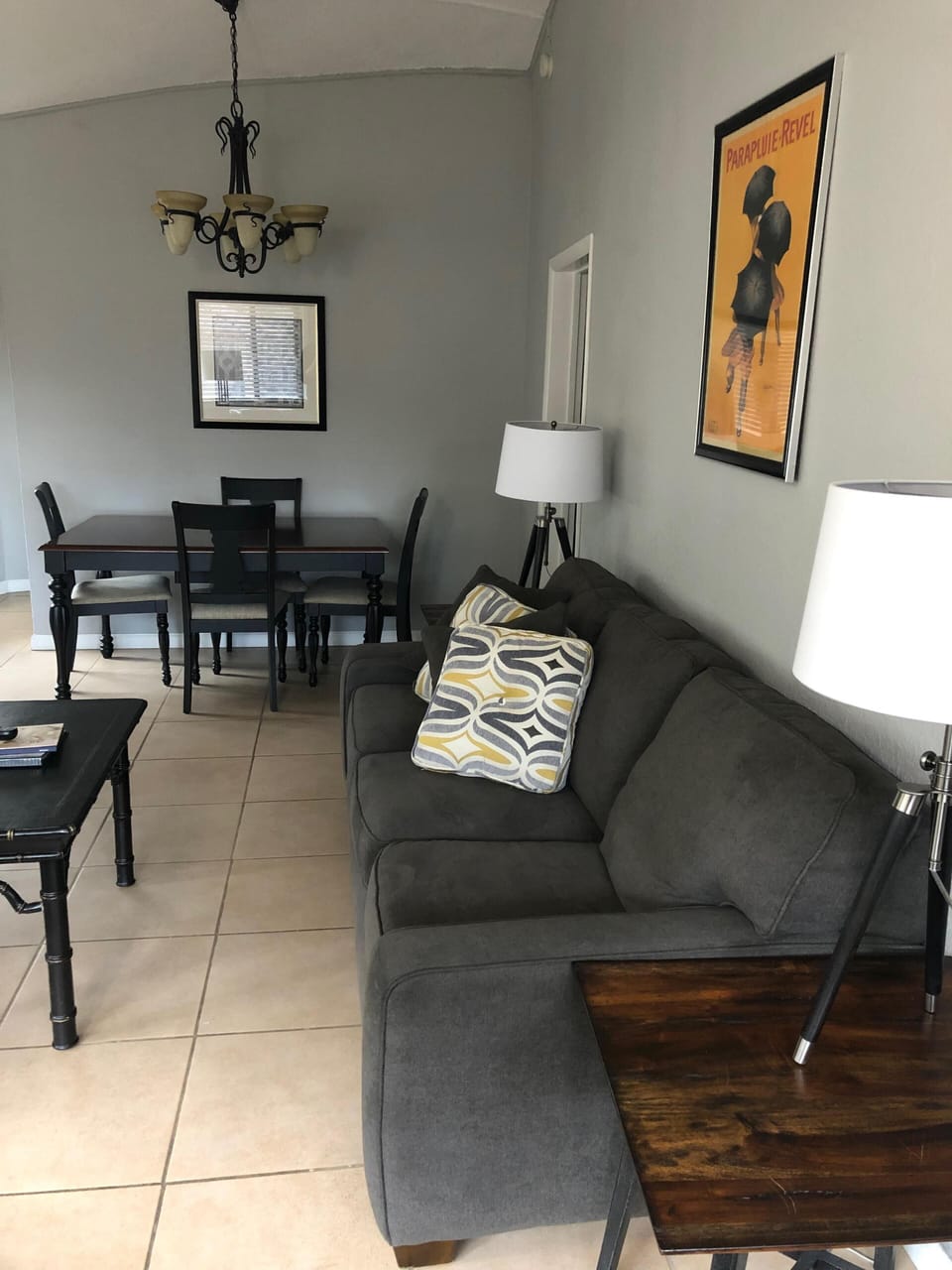 sleeper sofa in living room