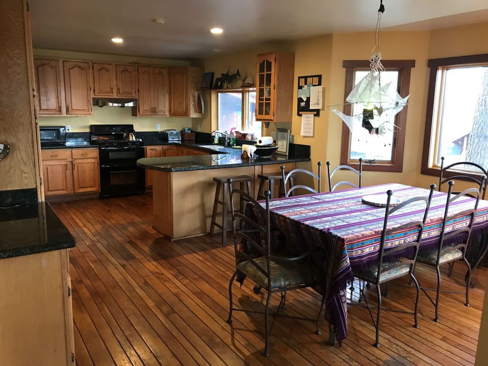 Kitchen and dining area