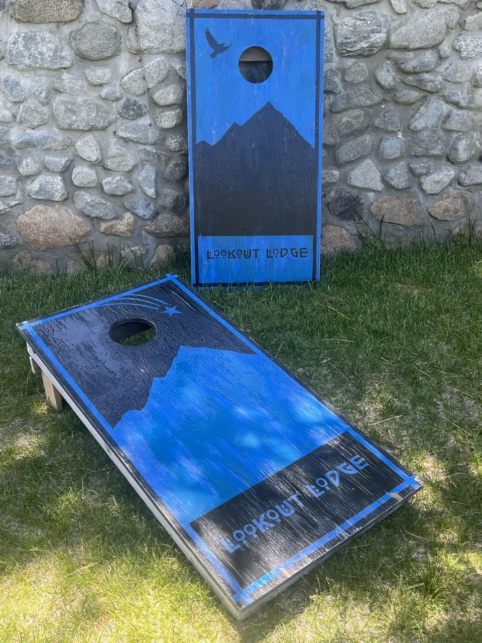 Custom corn hole set.
