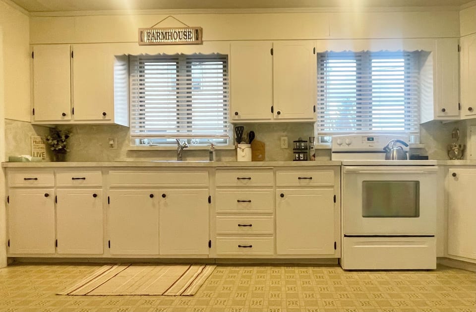 Fully stocked kitchen on main floor