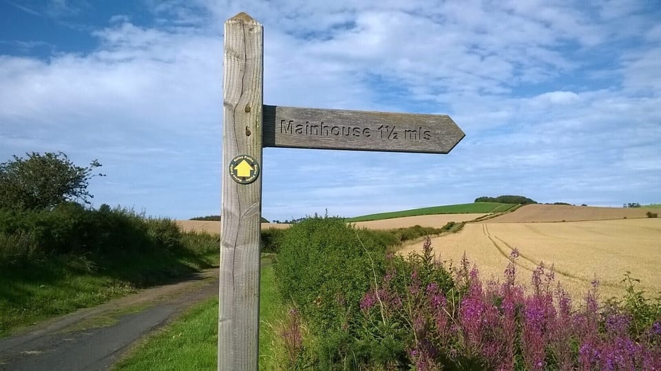 Footpath sign
