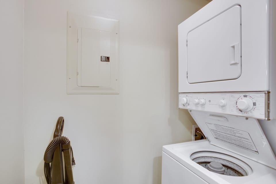 Laundry Room with Washer and Dryer Unit.