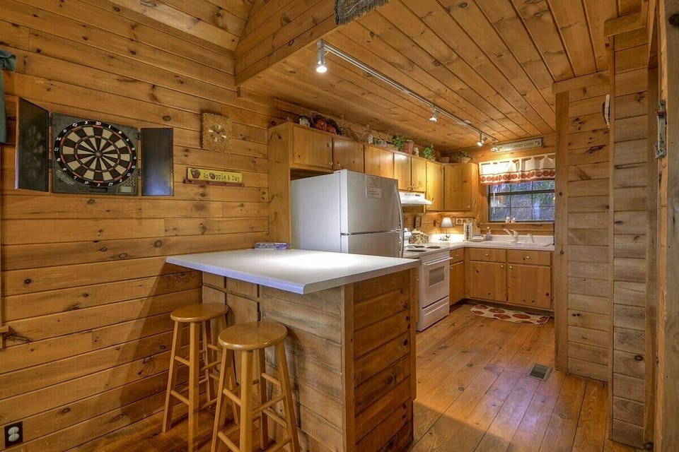 bar seating off of kitchen