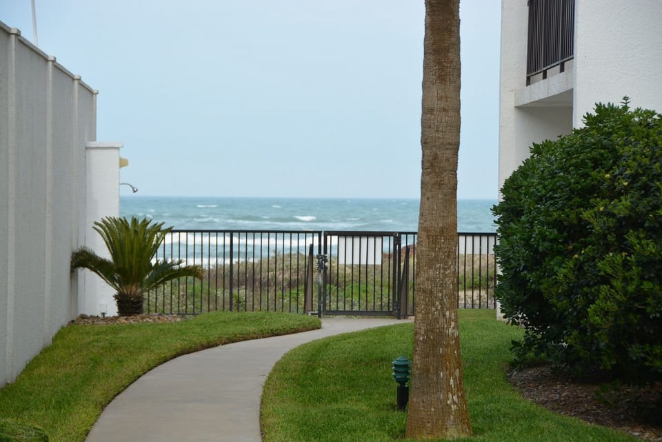 This is your walk to the beach from condo.  
