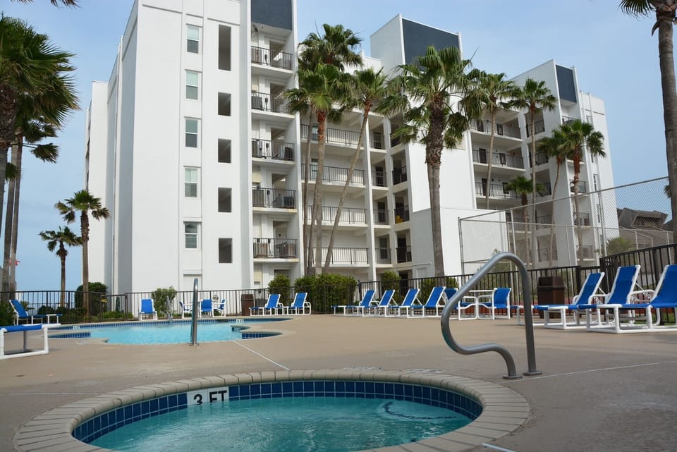 Swimming Pool and a look at the condominium.  You are on the 3rd floor!