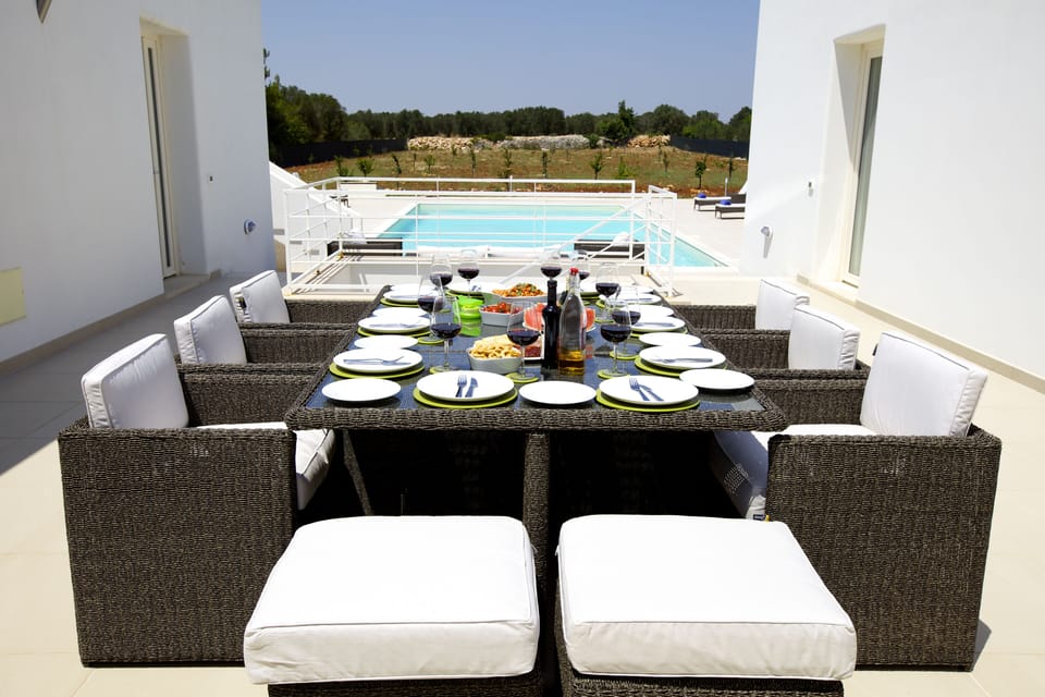 Outside dining table